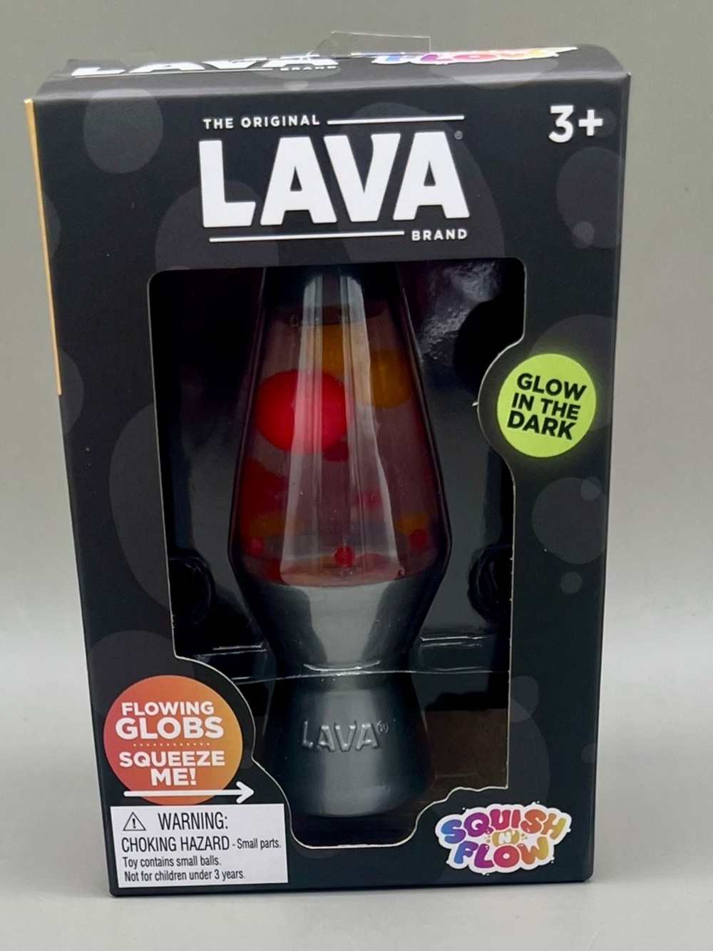 Schylling The Original LAVA® Brand Squish N’ Flow – Glow-in-the-Dark Squishy Toy